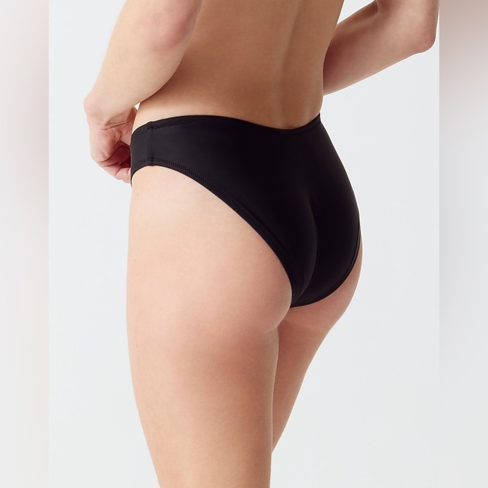 J. Crew '90s high-leg bikini bottom in black